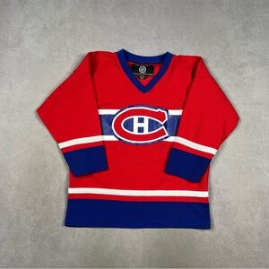 NHL Montreal Canadians Red and Blue Kids Jersey